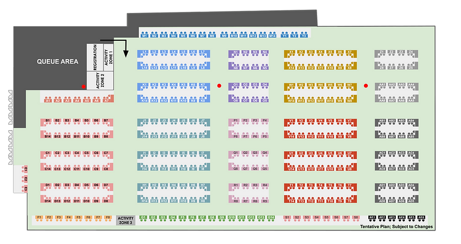 Singapore Collectibles Card Show floorplan
