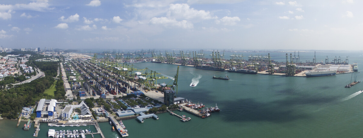 Singapore March 2026 trade data: Pasir Panjang Port Terminal container port.