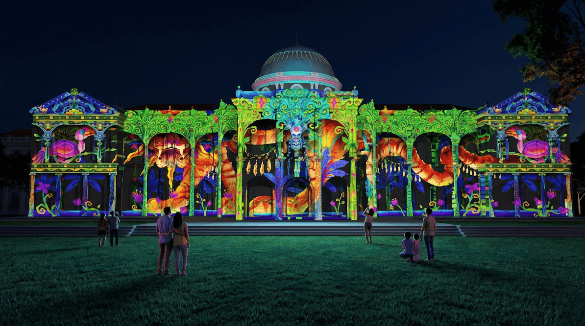 Tales of Earth and Sea projection mapping at Singapore Night Festival 2026