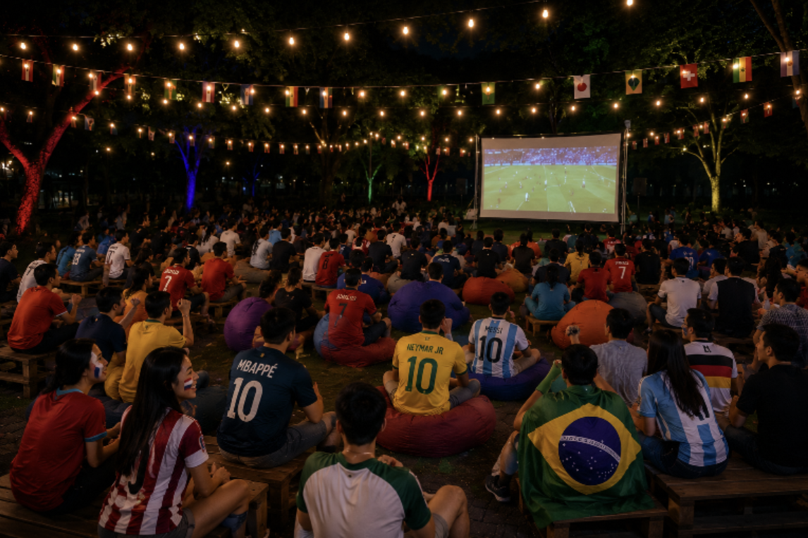 Sport carnival activities at the FIFA World Cup 2026 fan zone organised by Sport Singapore at ActiveSG Sport Centres