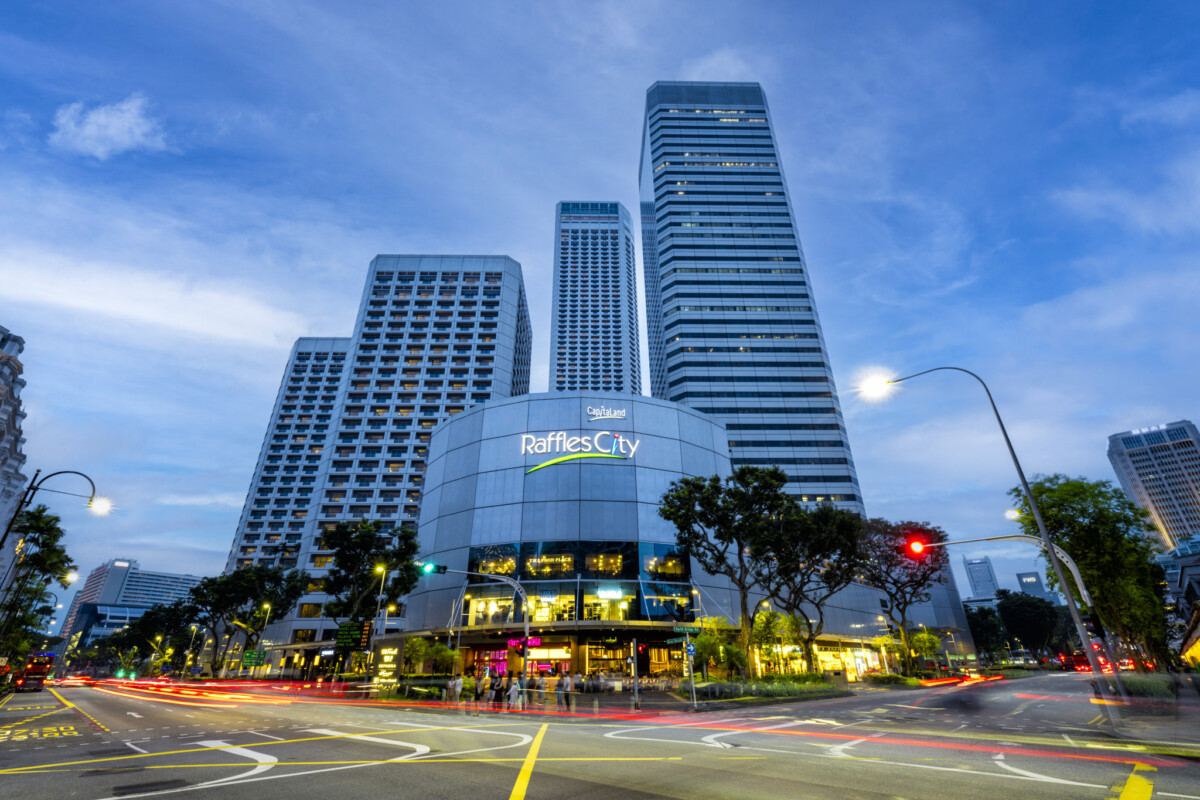 Raffles City Singapore mall interior