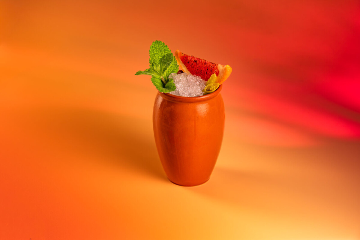 SKAI Bar Jalapeno Cantarito cocktail from the SOLLA SYSTEM menu
