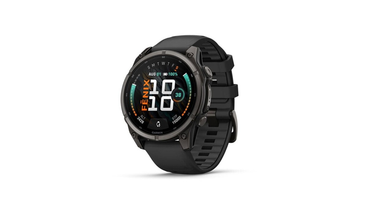 Garmin fēnix 9 smartwatch on white background