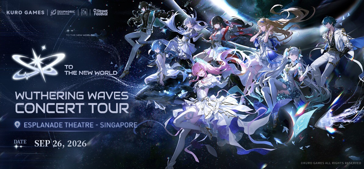 Wuthering Waves Concert Tour To the New World Esplanade Theatre key art