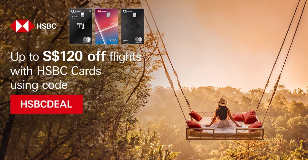 Singapore Airlines HSBCDEAL up to S$120 off with HSBC cards