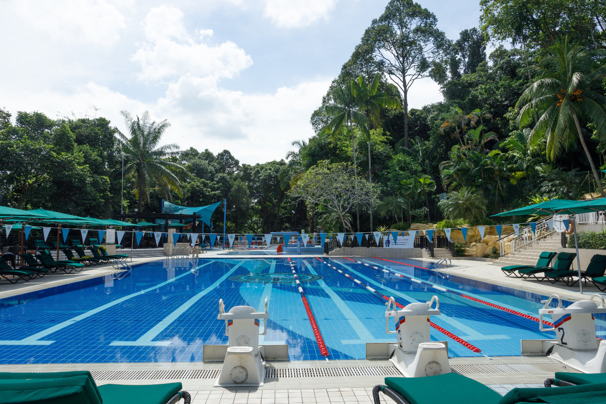 British Club Singapore swimming pool in Bukit Tinggi