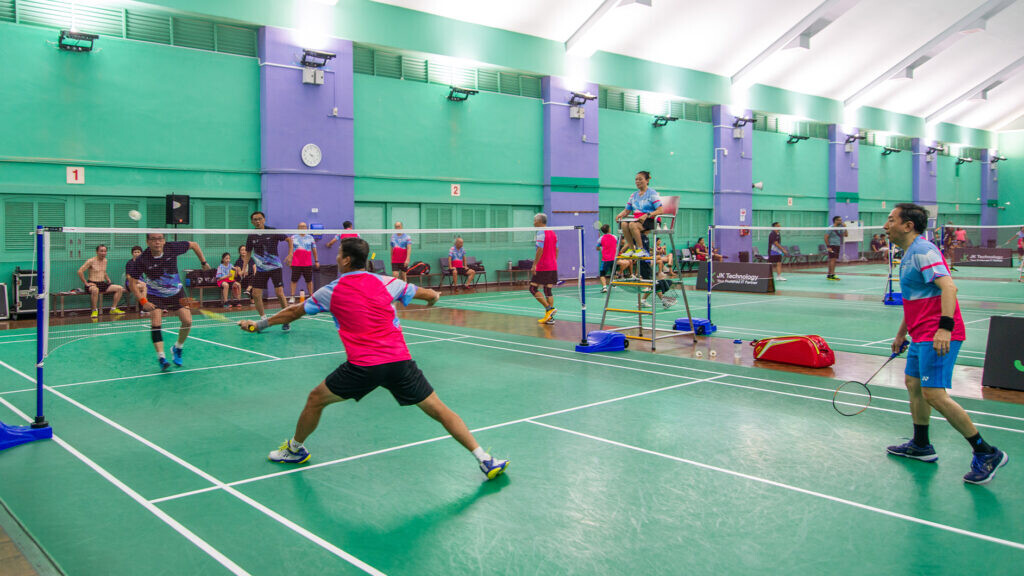 Singapore Swimming Club badminton hall