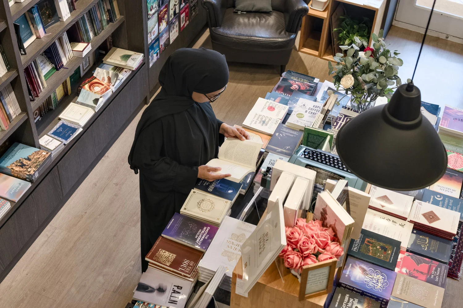 Interior of Wardah Books indie bookshop in Singapore