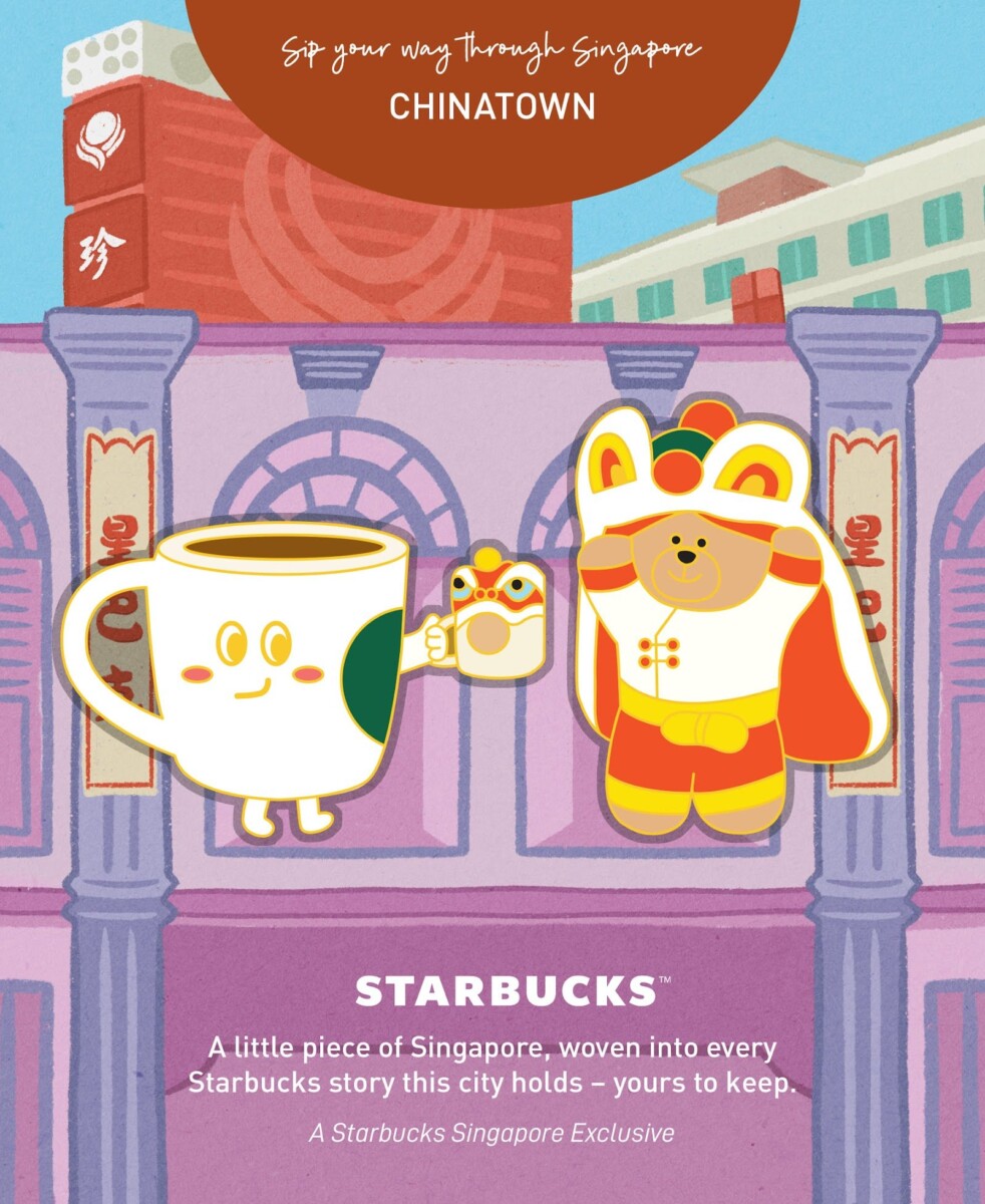 Starbucks Singapore-exclusive Bearista Adventure Pin