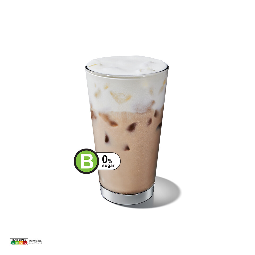 Starbucks Iced Vanilla Cream Protein Latte with Protein Cold Foam