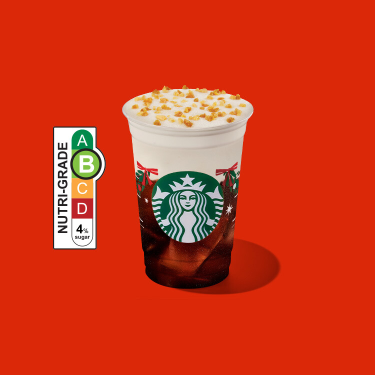 Starbucks Toffee Nut Crunch Cold Foam Iced Americano