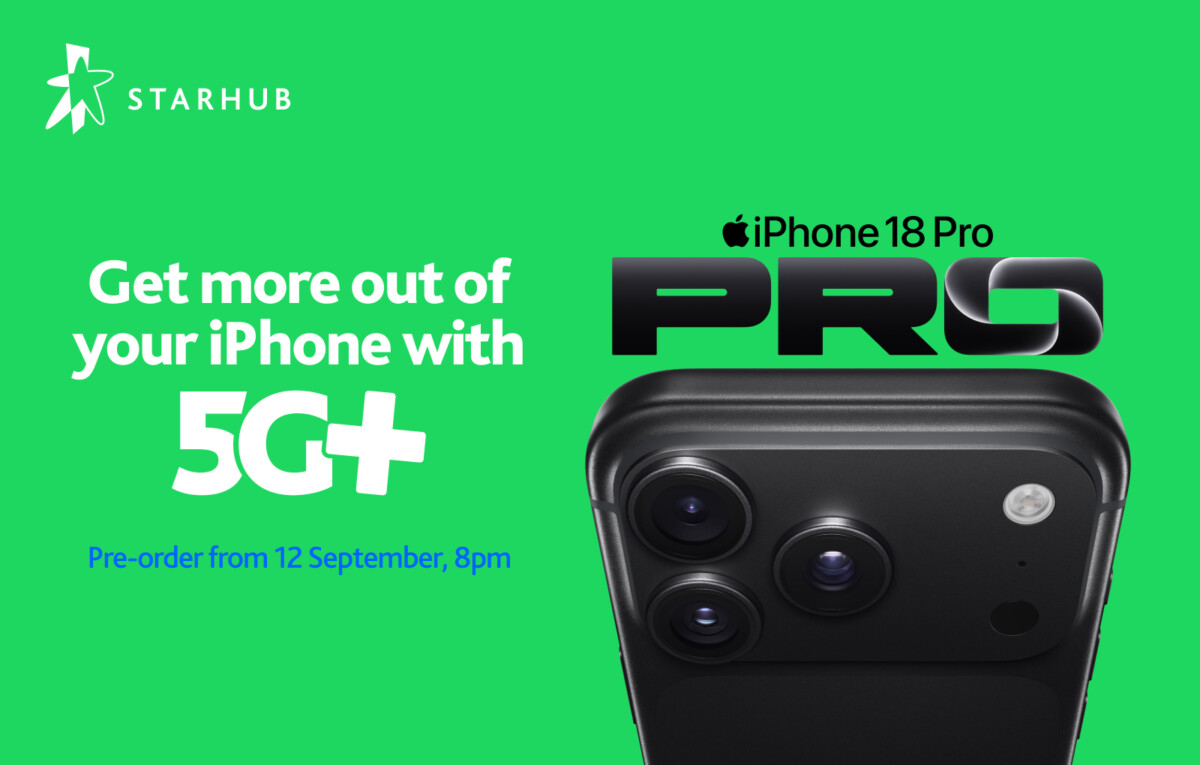 StarHub newsroom image for iPhone 18 Pro launch with 5G plus