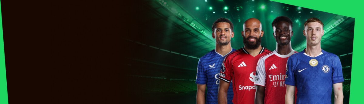 Premier League players in club kits for StarHub WatchParty banner