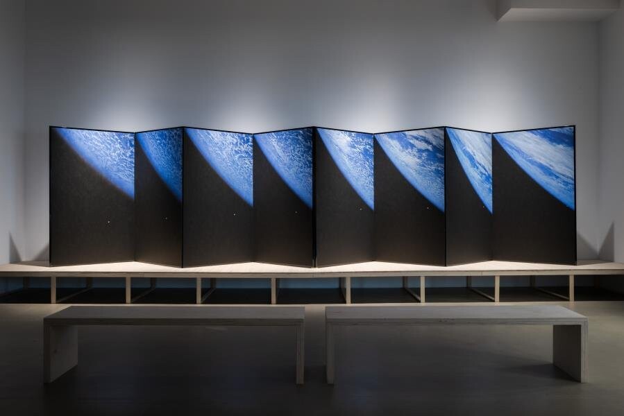 Hiroshi Sugimoto's Heart Sutra calligraphy wall installation at SAM