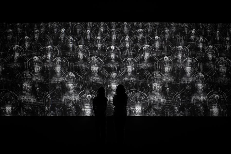 Hiroshi Sugimoto's Spacescape installation of illuminated panels at SAM