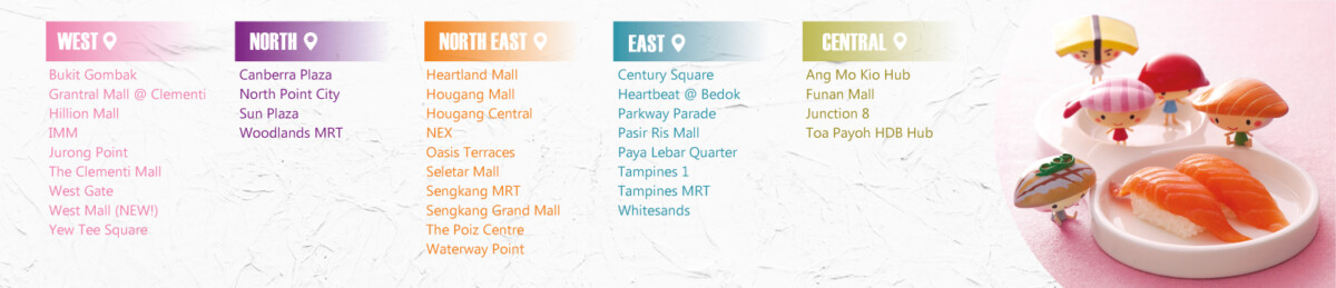 Sushi Express Powerpuff Girls Rainbow Cheesecake and Power Sushi Trio limited edition menu items