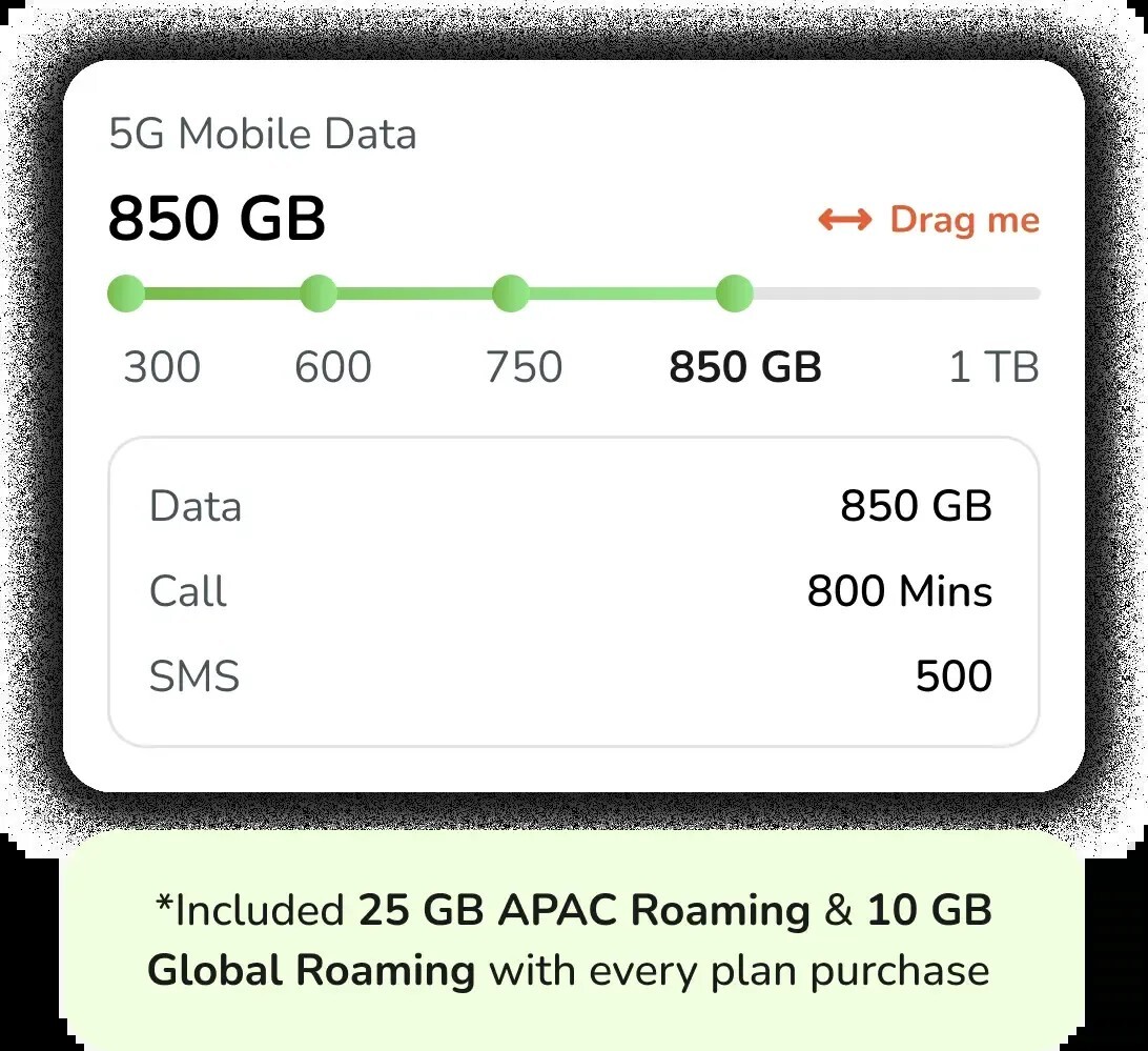 Swap Mobile SIM plan illustration on the official Singapore site