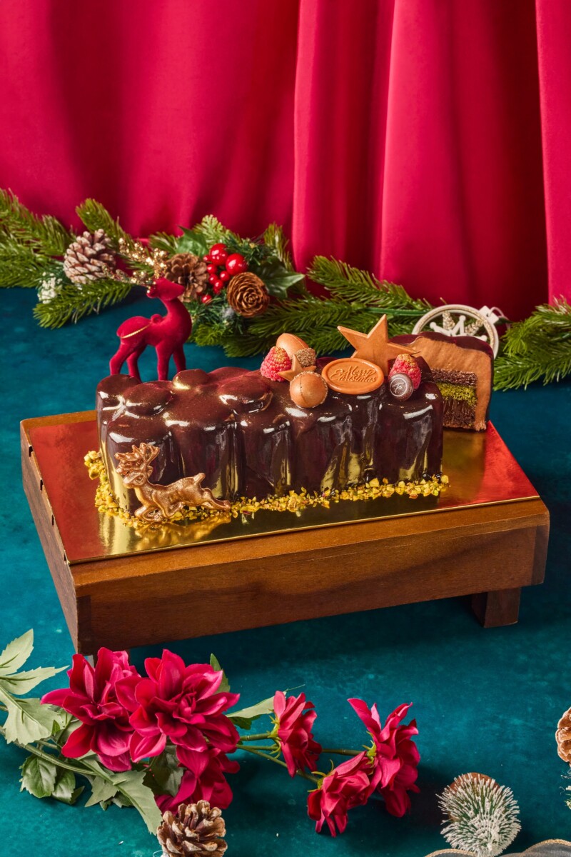 Santa's Secret Rum & Kunafa Log from Tablescape
