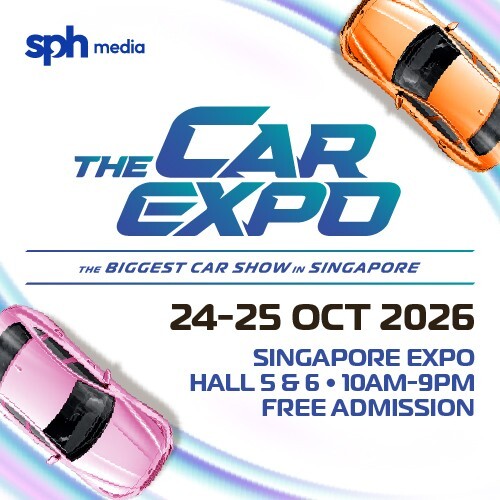 The Car Expo 2026 poster for Singapore EXPO Halls 5 and 6 on 24 and 25 October