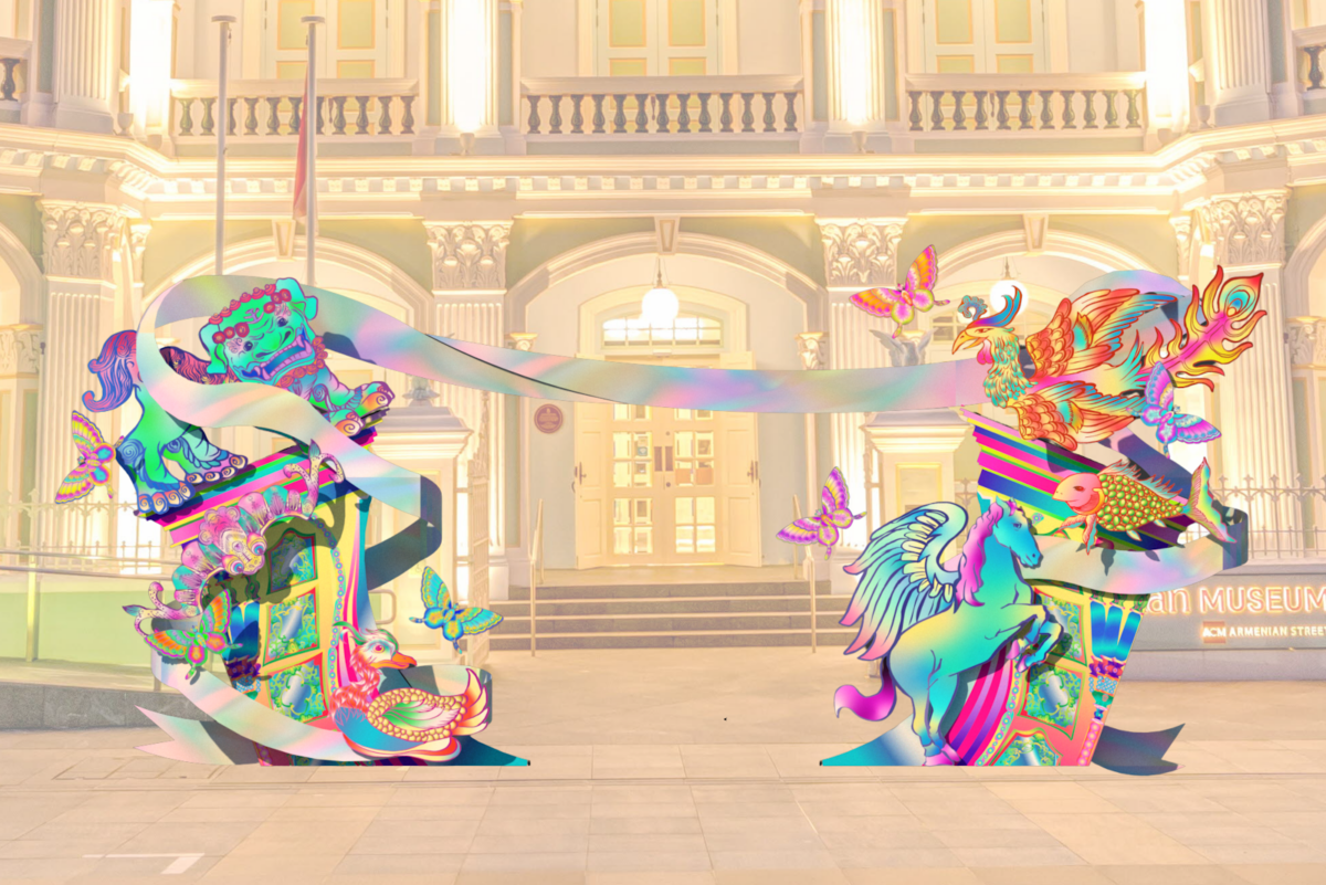 The Great Mythical Stampede installation by CHUNKIE at Armenian Street