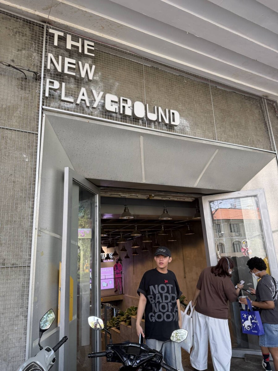 Entrance to The New Playground in Saigon, a basement filled with local designer brands