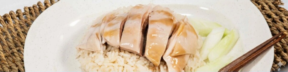 Tian Tian Hainanese Chicken Rice outlet storefront signage banner