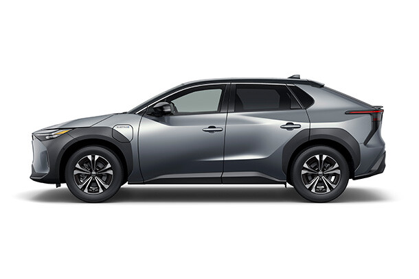 Toyota bZ4X electric SUV exterior model shot