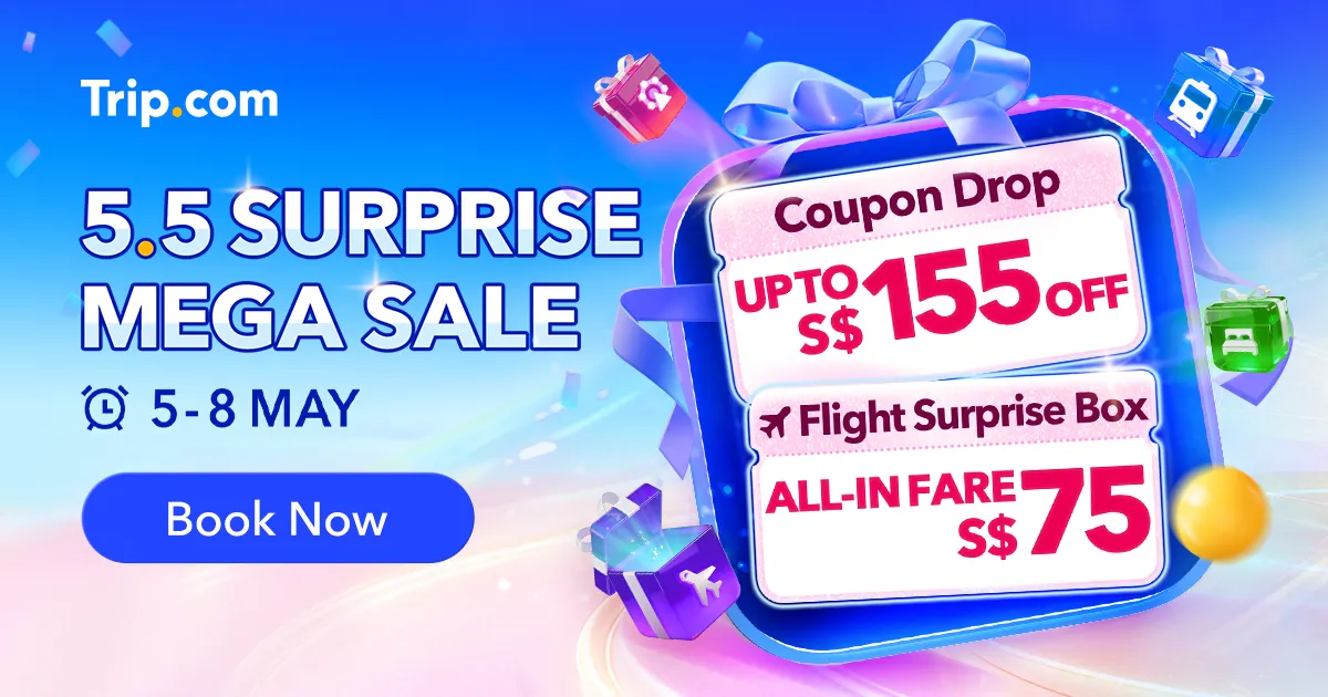 Trip.com 5.5 Mega Sale campaign