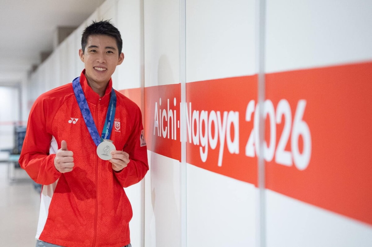 Loh Kean Yew after Asian Games 2026 badminton men's singles silver