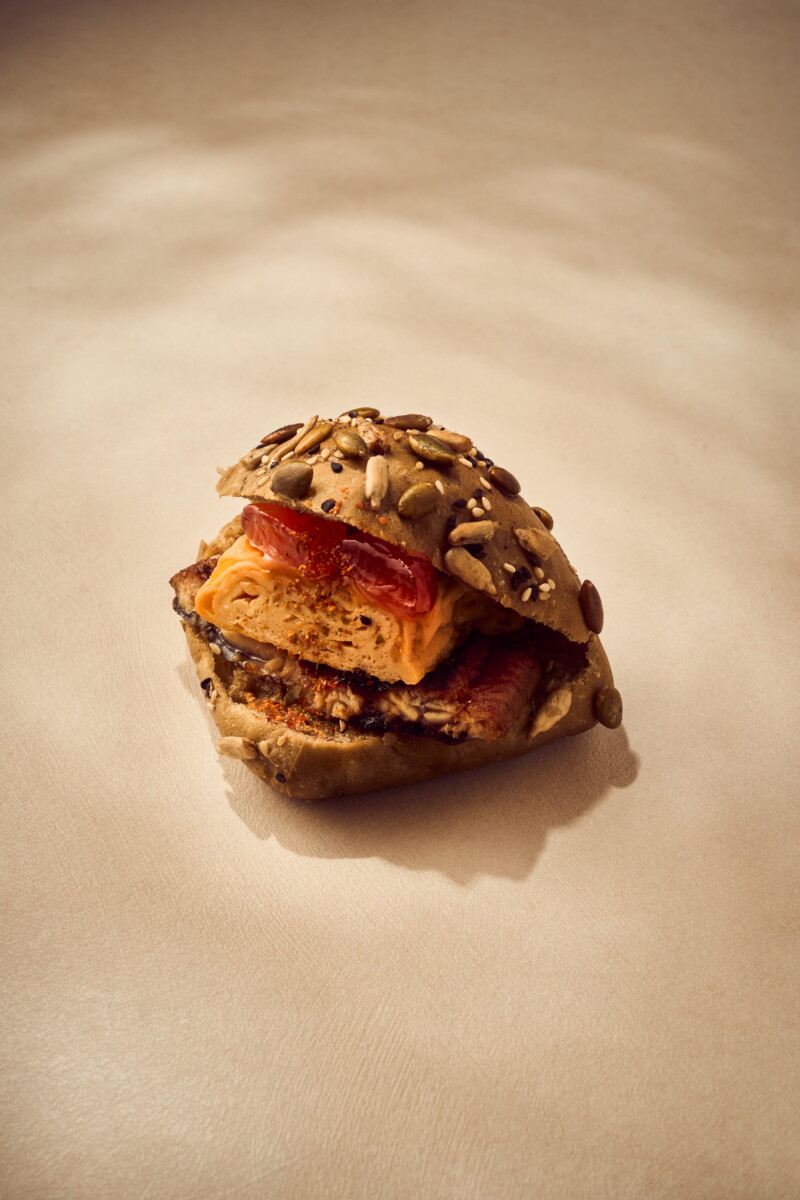 Cloudmills Unagi Moon seeded shio pan with unagi and tamagoyaki, listed at S$7.20