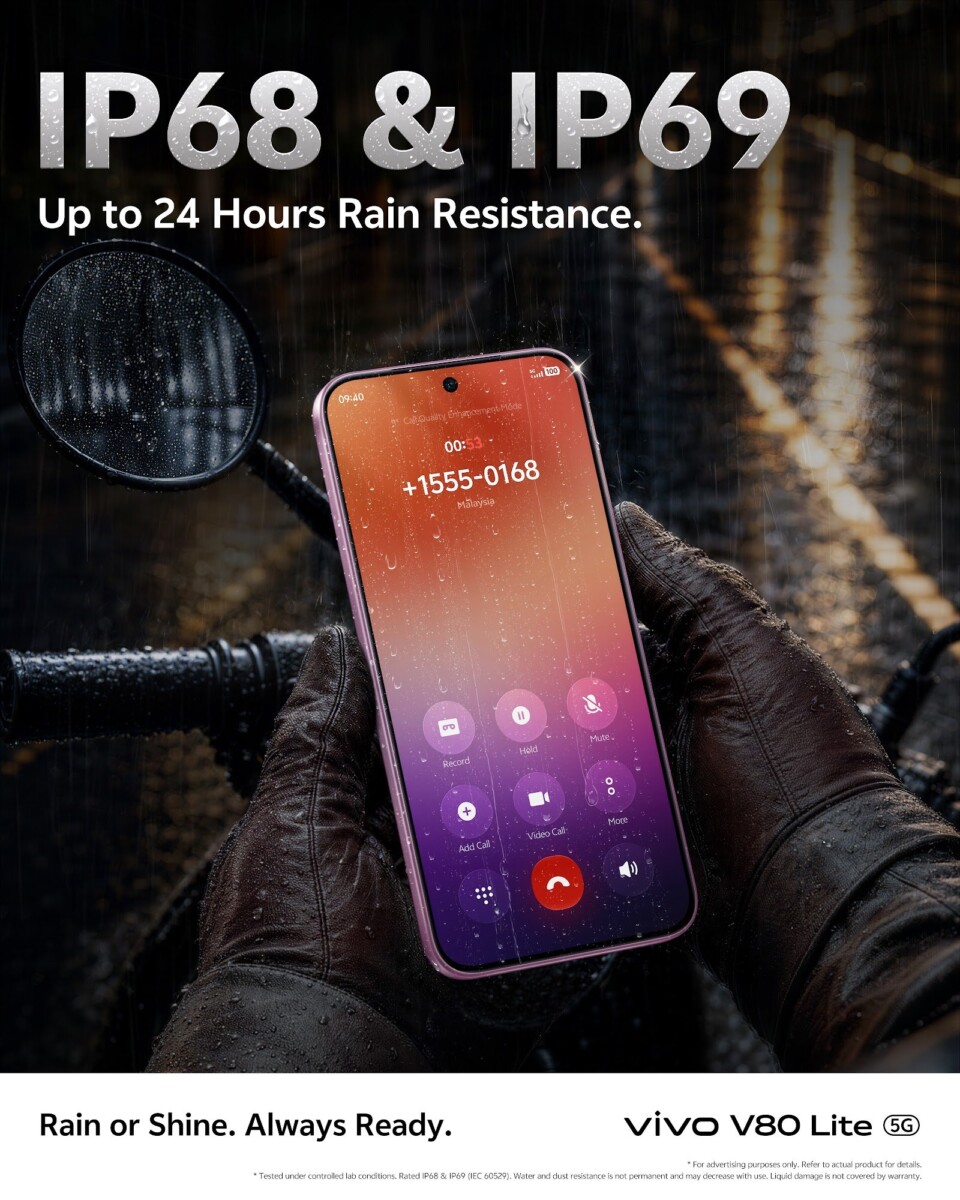 vivo V80 Lite 5G showcasing its design