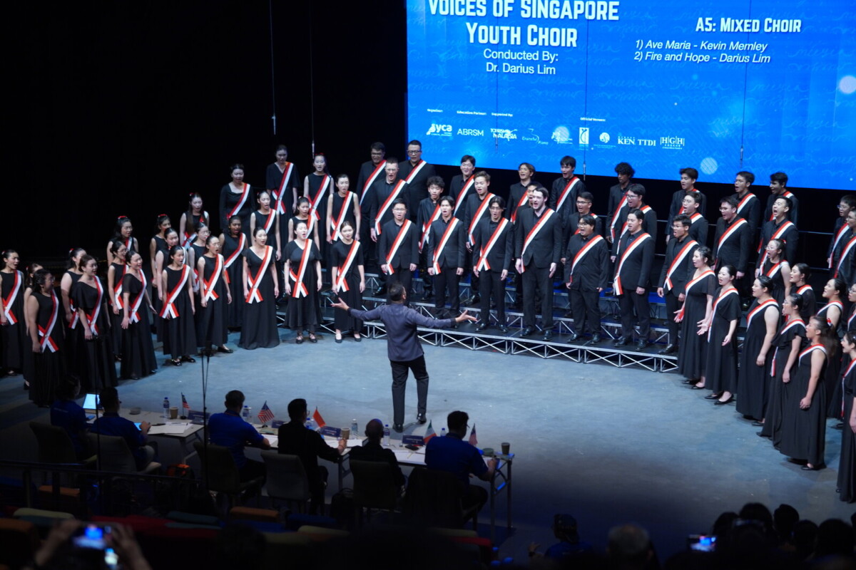 VOS Youth Choir competing in Category A5 Mixed Choir