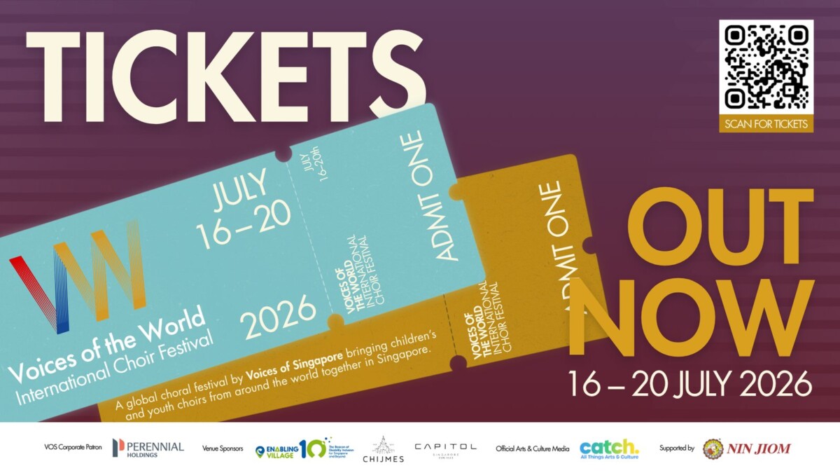 Voices of the World International Choir Festival 2026 key visual with ticket sales information
