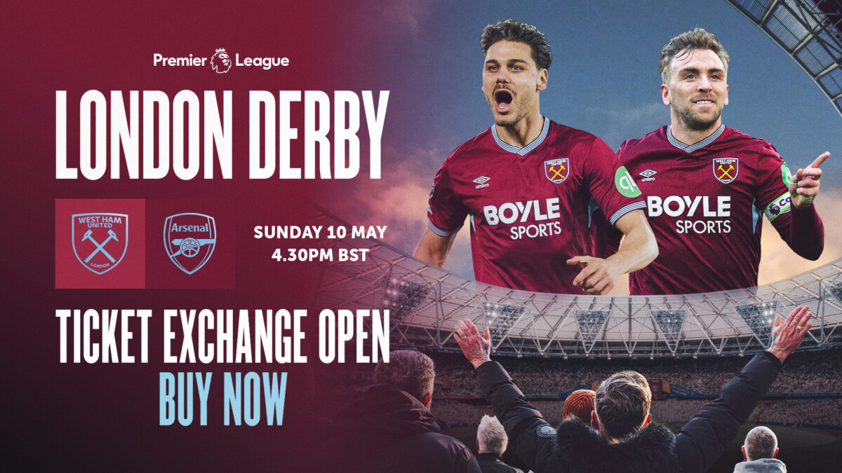 West Ham vs Arsenal fixture graphic Premier League 2025-26
