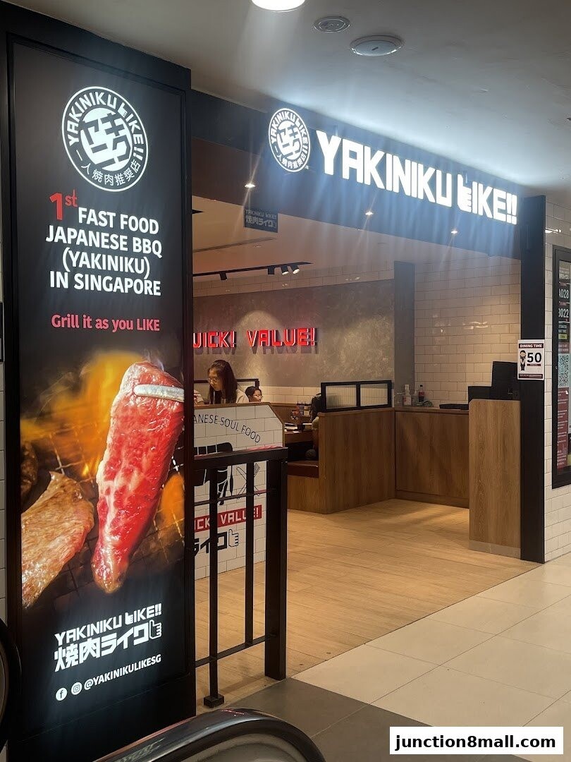 Yakiniku Like storefront entrance at Junction 8 mall near Bishan MRT