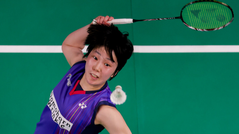 Akane Yamaguchi in action at the Australian Open 2026 women's singles