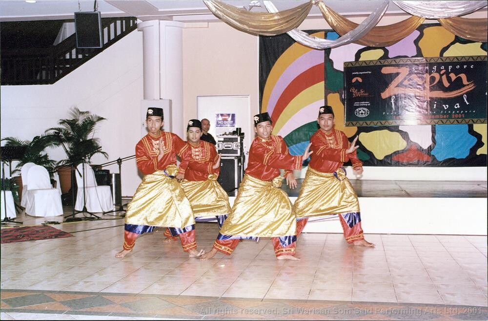 Zapin dancers performing at Zapin Fest, Singapore