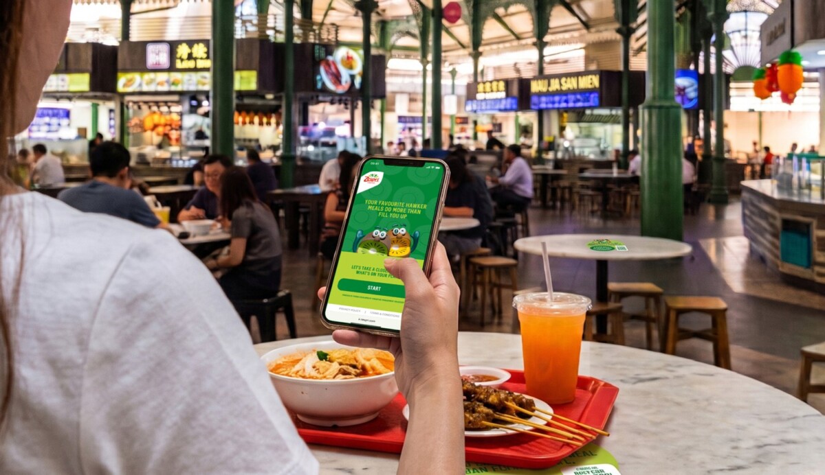 Zespri Decode Your Meal activation at Lau Pa Sat Singapore