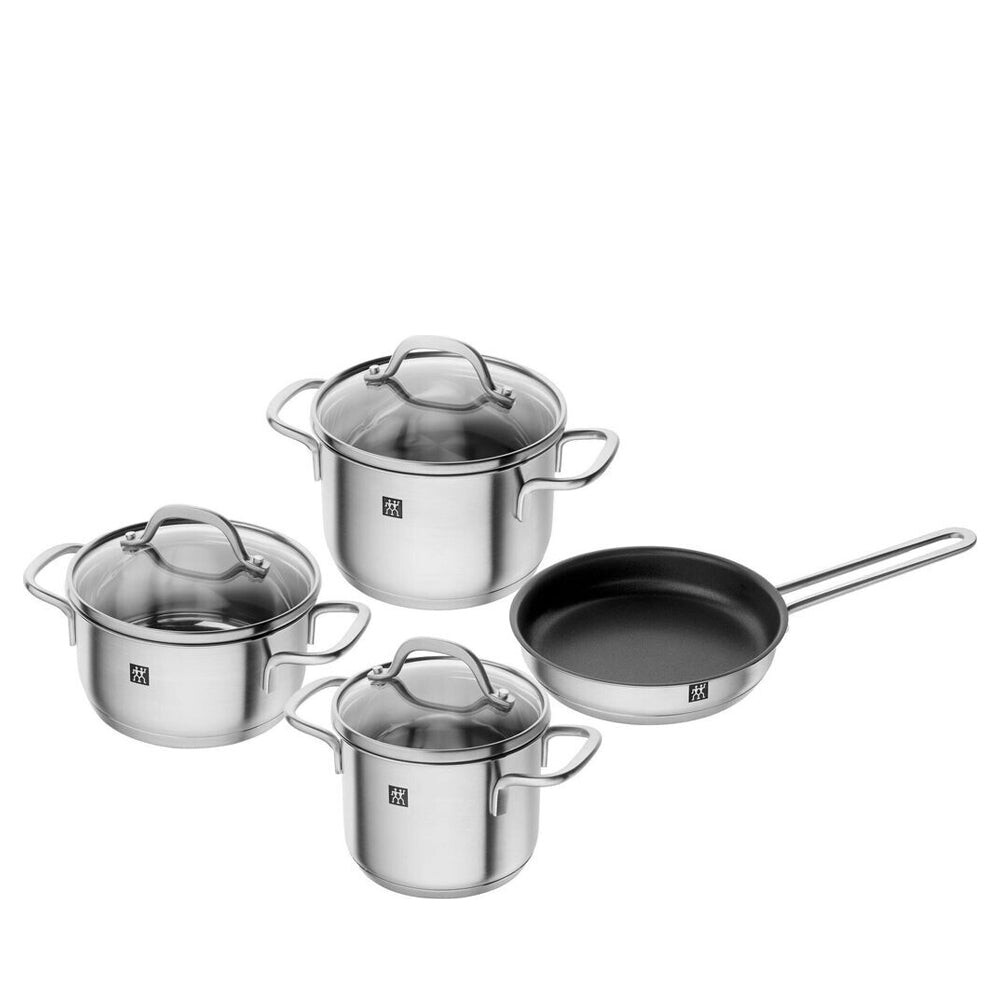 ZWILLING Pico four-piece cookware set with glass lids, product shot